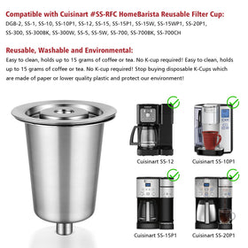 Fotric stainless steel filter cup offers durable performance and rust resistance for daily use.