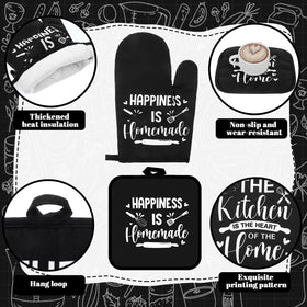 Fourluoo farmhouse decor set enhances countertops with rustic style and warmth