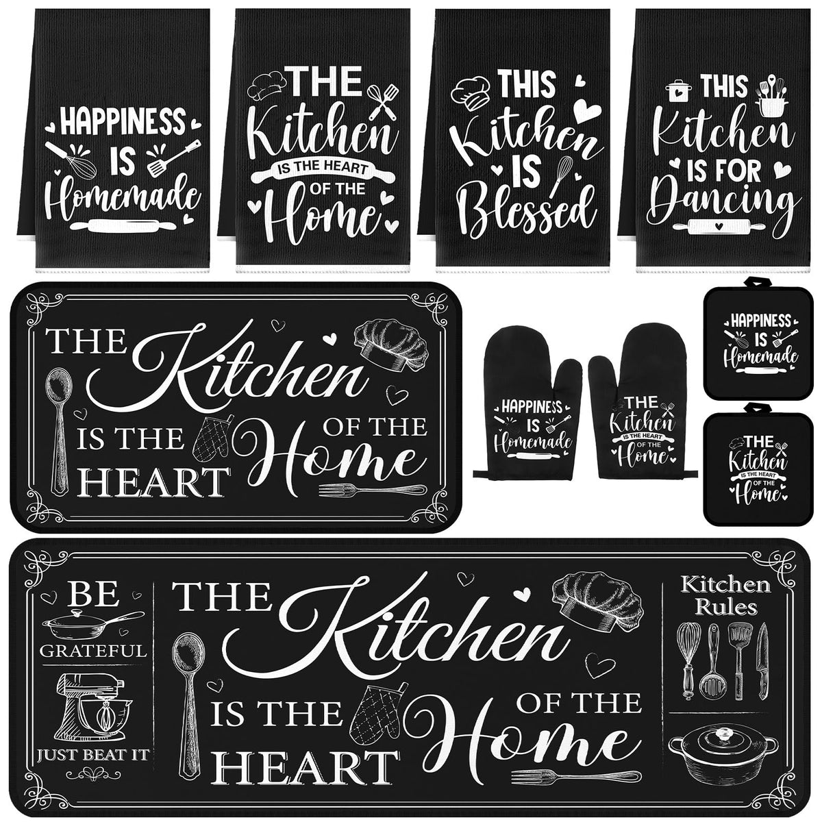 Fourluoo farmhouse towels set offering soft absorbency for daily kitchen tasks