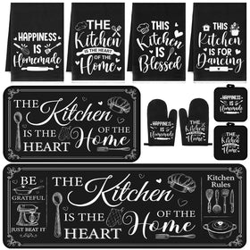 Fourluoo farmhouse towels set offering soft absorbency for daily kitchen tasks