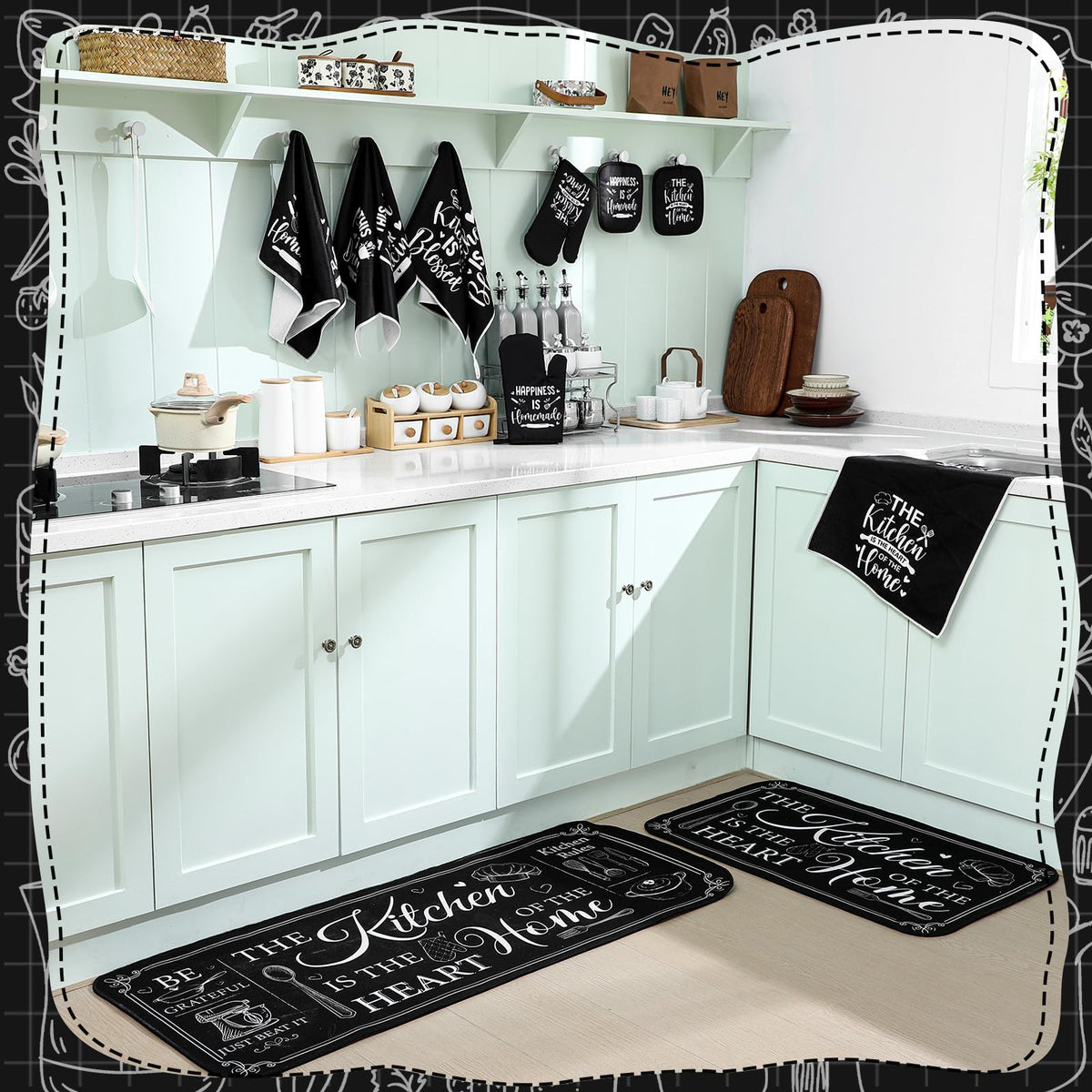 Fourluoo housewarming gift pack presents a practical kitchen upgrade idea