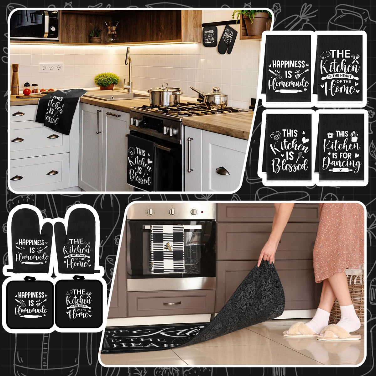 Fourluoo rustic kitchen ambiance elements blend durability with cozy appeal