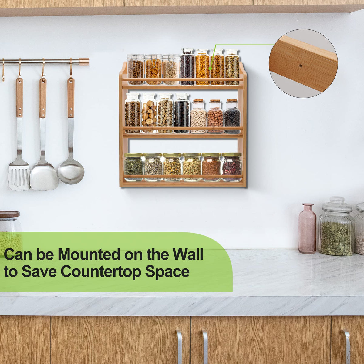 FoverOne 3-tier spice storage dimensions highlight space-saving design