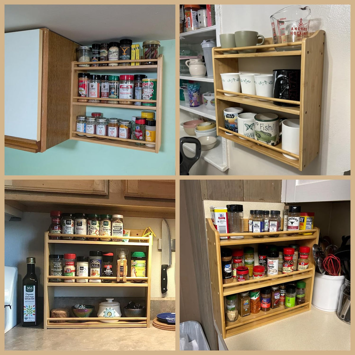 FoverOne countertop spice rack in a modern kitchen