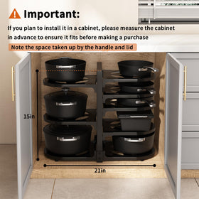 Fovkdcvw double snap grip supports heavy pots securely in place.