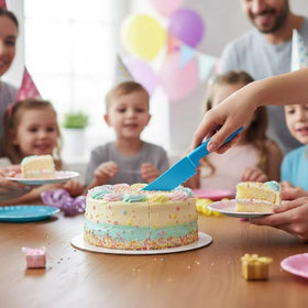 Fox Run Bakeware Safe Knife design shown as a kid friendly kitchen tool