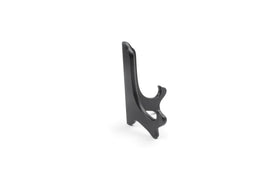 Fox Run black plate stand with gold latches adds chic detail to decor.