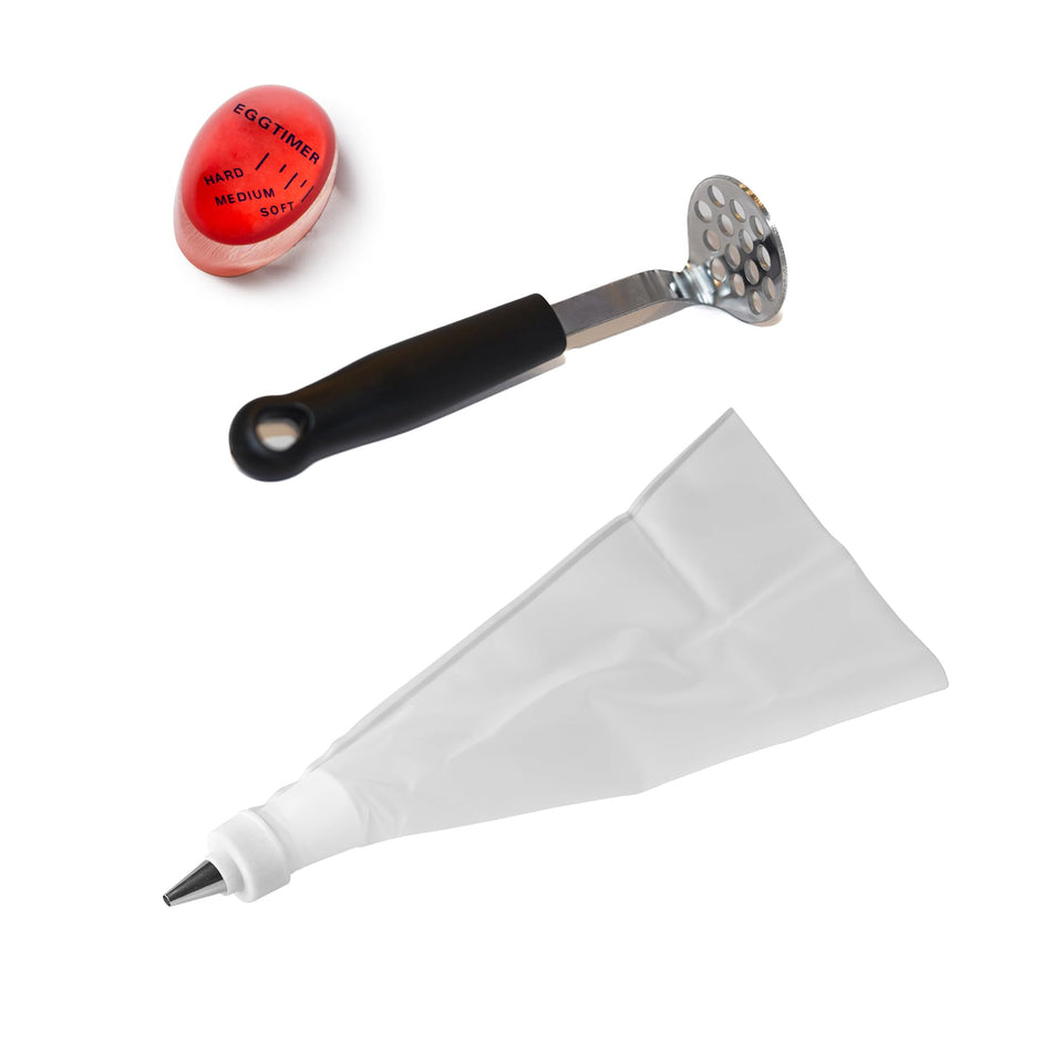 Fox Run deviled egg making kit with timer helps perfect boiled eggs every time.