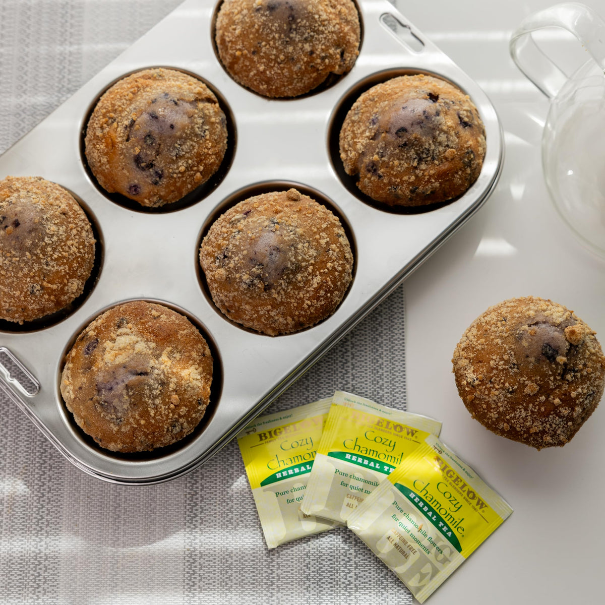 Fox Run XL muffin pan measures 13.25 by 8.75 by 1.75 inches