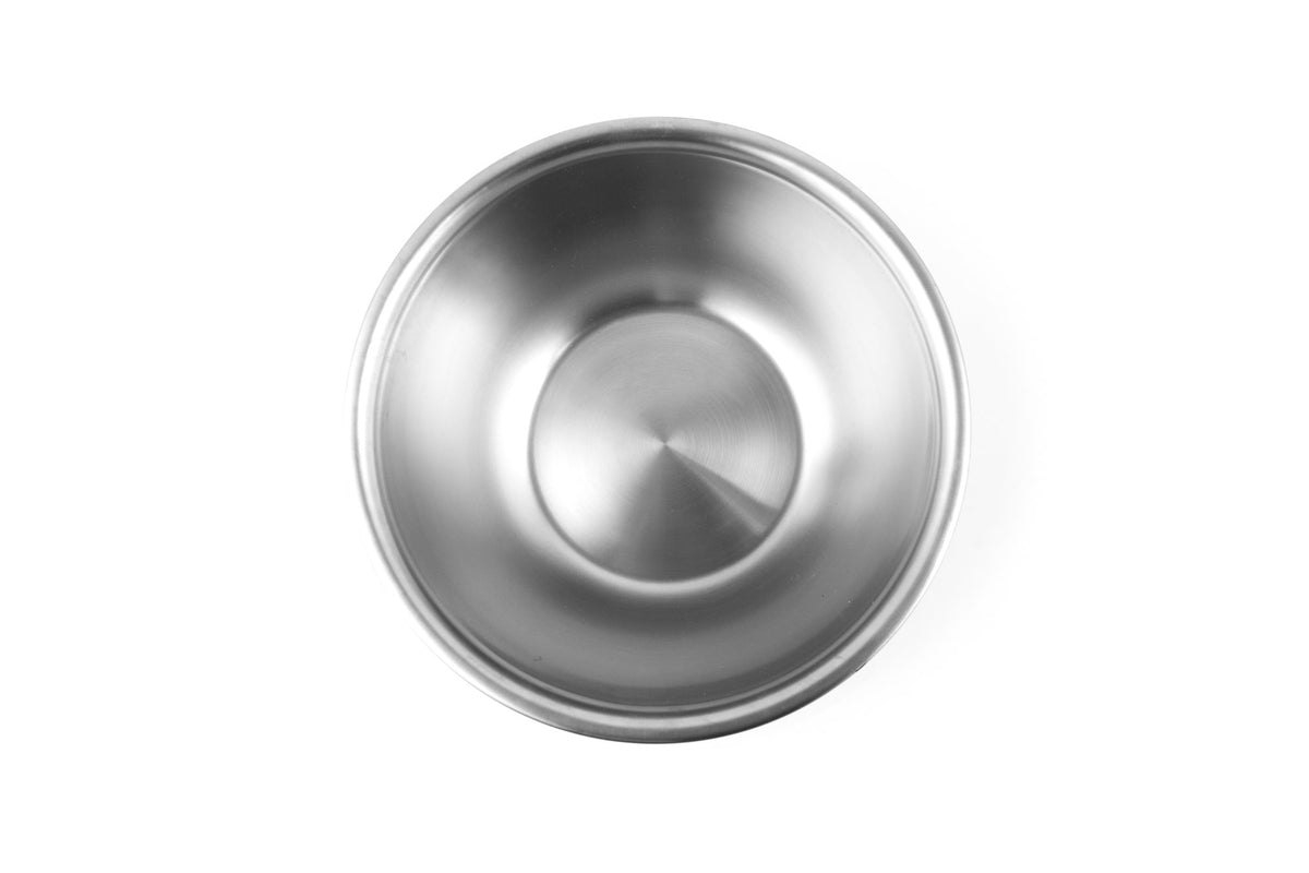 Fox Run mixing bowl in use for dough, batter, and salads.