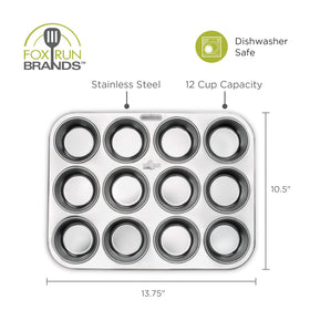 Fox Run pan dishwasher safe supports easy cleanup after baking.
