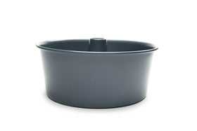 Fox Run non-stick coating on angel food pan enables quick release.