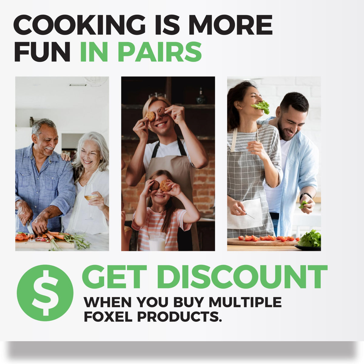 FOXEL 3-notch fit works on 12–14 inch pans.