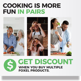 FOXEL compatible with cast iron skillets for safer frying