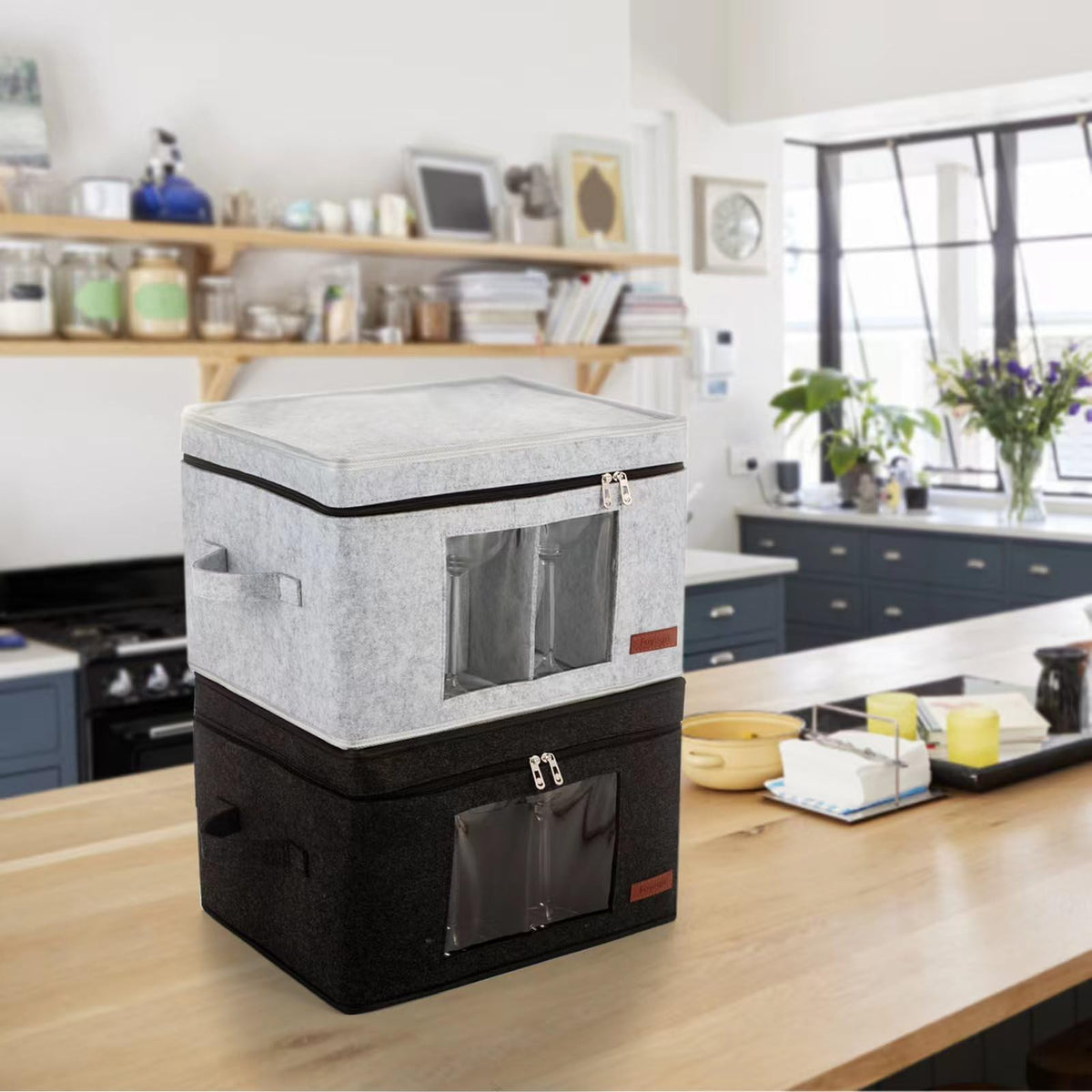 Foyego storage boxes ideal for safe packing and organized moving and storage.