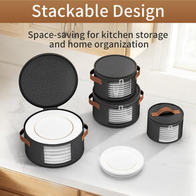 Foyego move-pack dish storage container for travel and relocation.