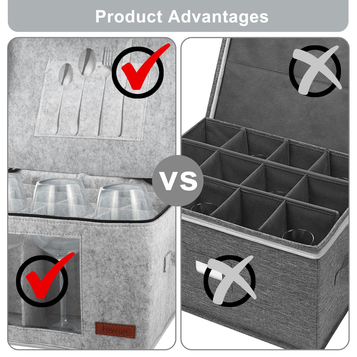 Foyego multi-purpose storage box suitable for mugs, cups, and ornaments.