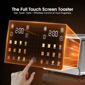 Foyoconven dualzone control panel allows independent browning for different slices.