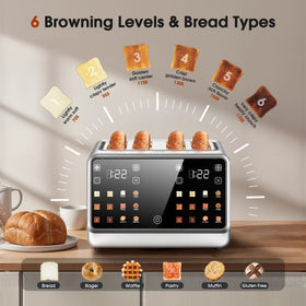 Foyoconven eco-smart single-slot design saving energy during toasting.