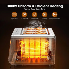 Foyoconven SmartTouch BreadID presets enable quick, precise toasting.