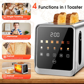 Foyoconven Toaster 900W precision heating for consistent results.