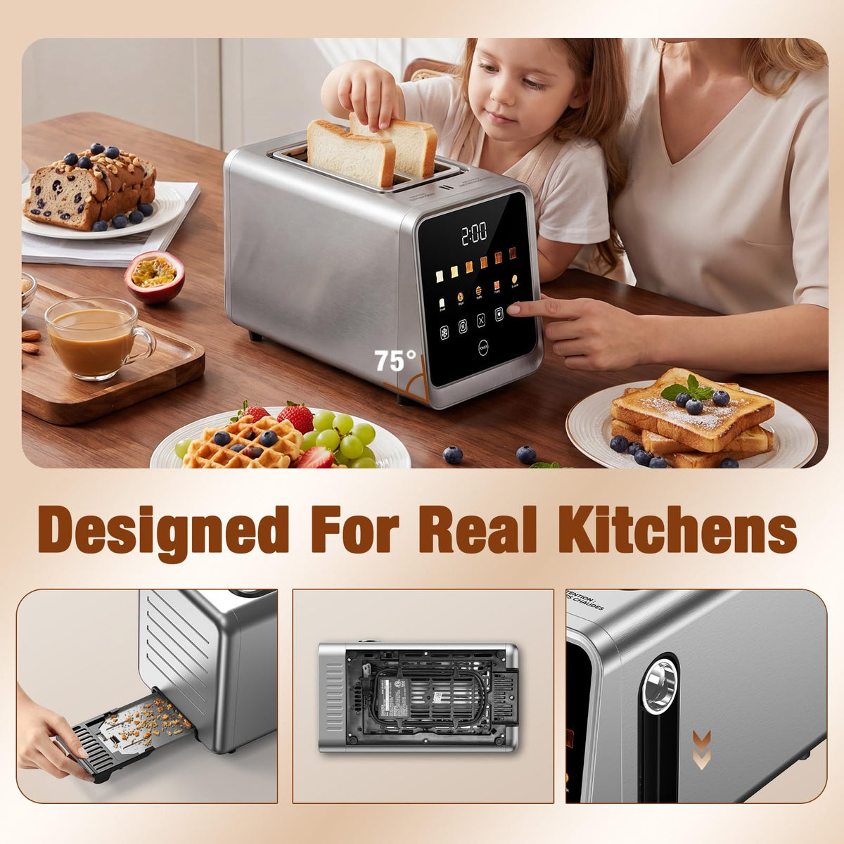 Foyoconven one-slice mode toasting uses both slots for balanced results