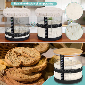 Foyofly bamboo wood lid with food-grade seal.