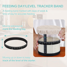 Foyofly thermometer and date band help time fermentations reliably.