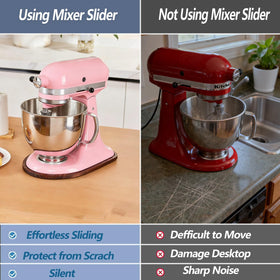 Fracijuy wood slider keeps counters organized and accessible in small spaces.