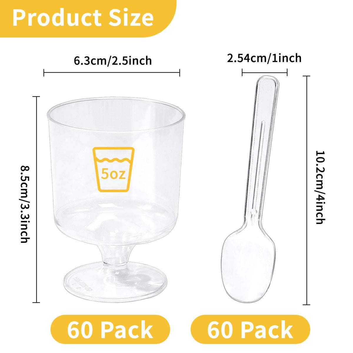 Crystal-clear Fracurs parfait cups on a wedding table