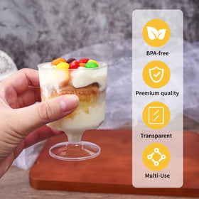 Fracurs BPA-free plastic cups with sturdy, crack-resistant design