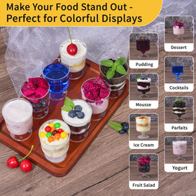 Fracurs versatile cups for yogurt, sorbet, and desserts