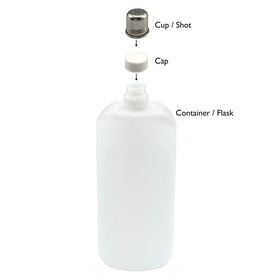 Franmara travel flask set of 2 shows compact size for easy packing.