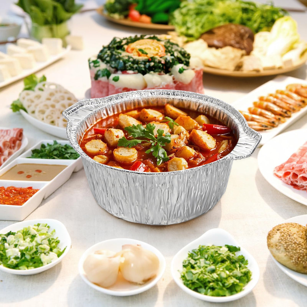 Frcctre stackable pans simplify transport at gatherings