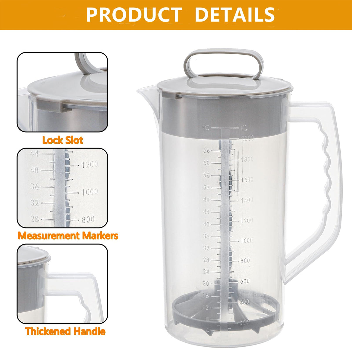 Frcctre mixing pitcher with angled blades for vortex-like agitation.