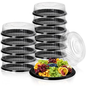 Frcctre 12-inch tray with lid for secure catering and transport.