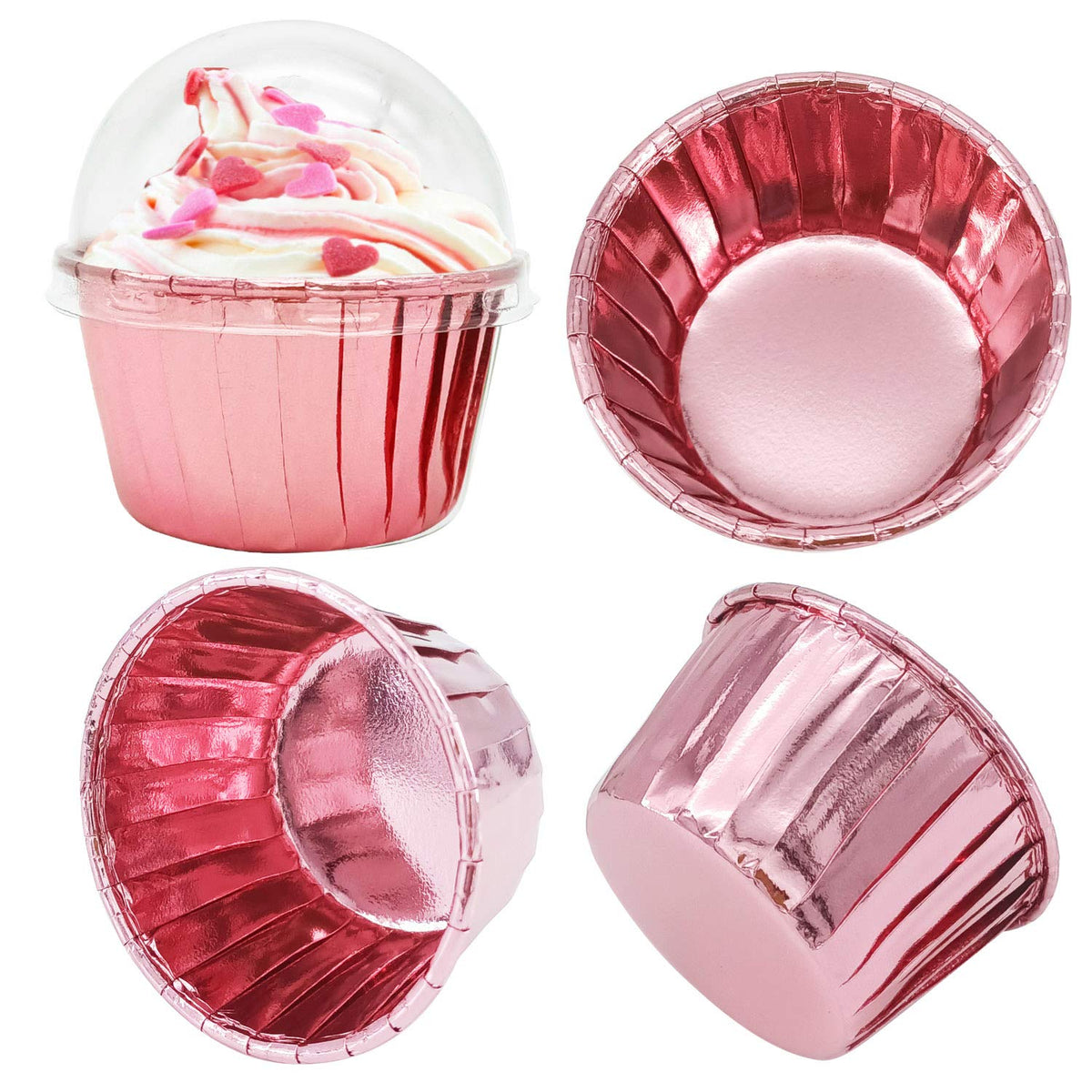 Free-Air foil mini cups hold 3.5 oz for precise portions.