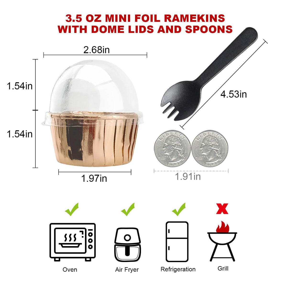 Free-Air included spoons simplify serving at events and homes.