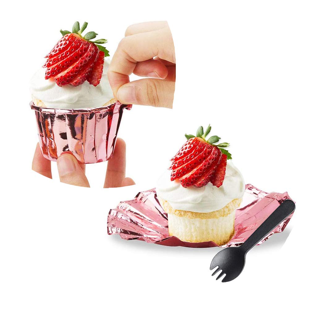 Free-Air oven-safe foil cups withstand up to 420°F for bake-and-go convenience.