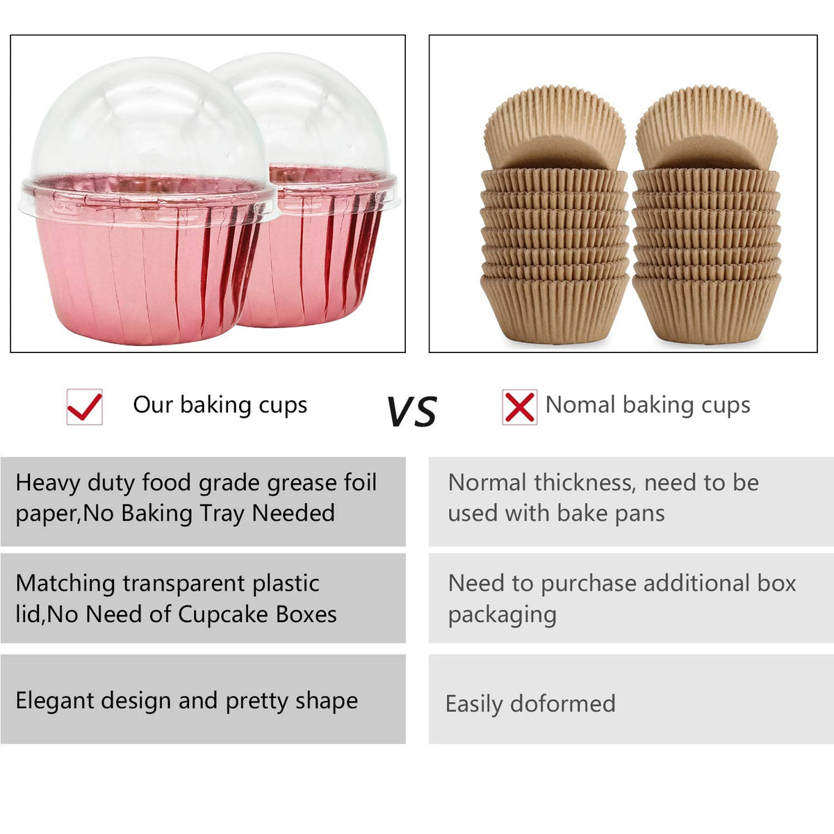 Free-Air rose gold spoons included for clean serving and portion control.