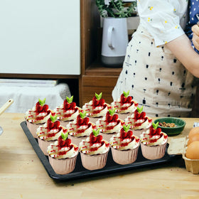 Free-Air sturdy dome lids make presentable take-home treats.