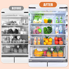 Freebat cabinet storage bin fits neatly for clutter-free countertops