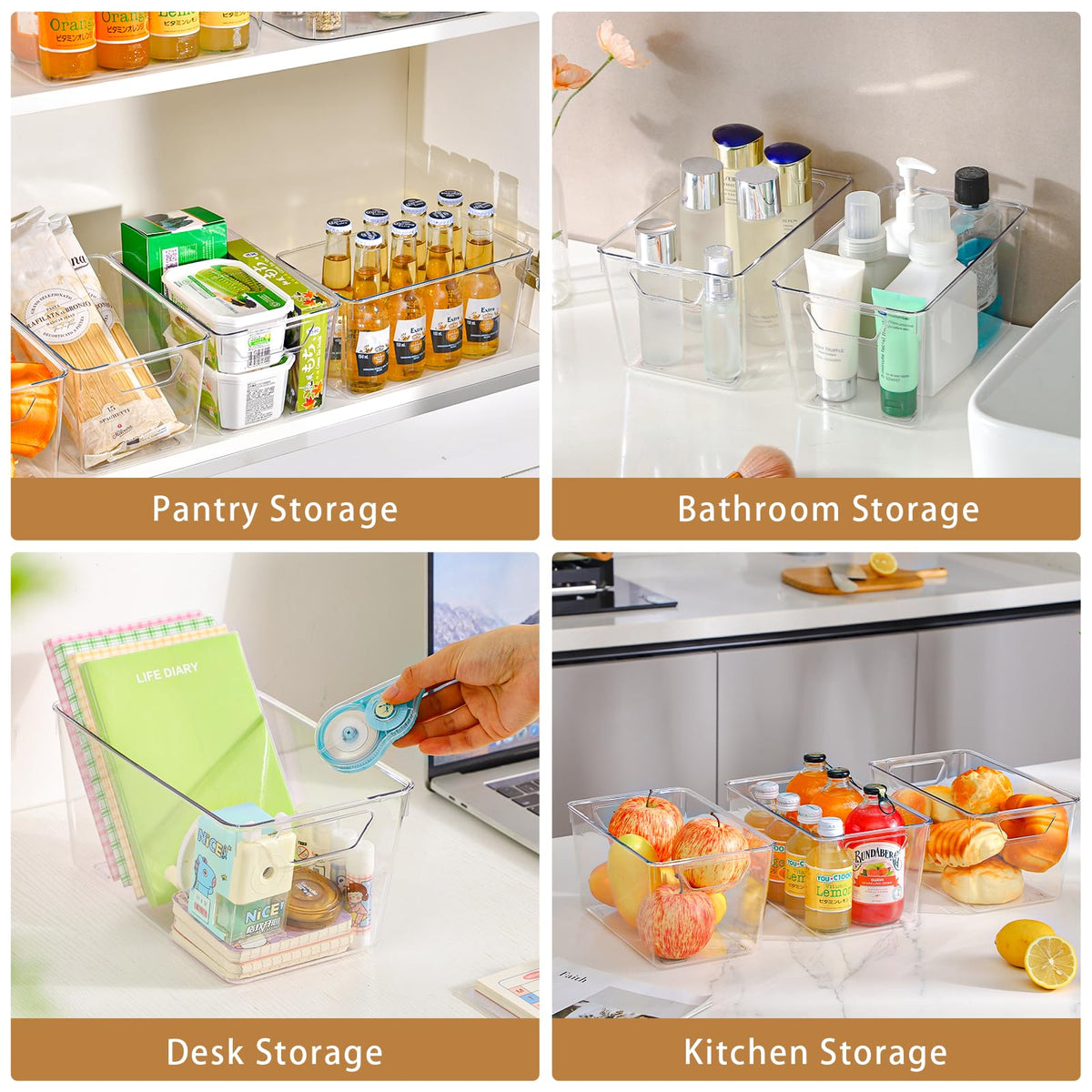 Freebat easy-clean storage bins simplify tidying after busy days.