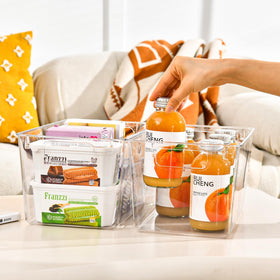 Freebat durable clear bin cleans quickly with a damp cloth