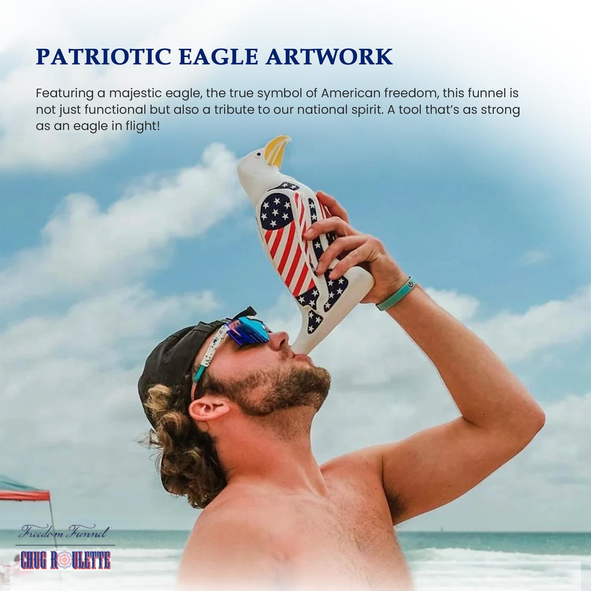 Freedom Funnel BPA-free material supports repeat-use at gatherings.