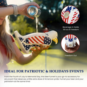 Freedom Funnel 60oz capacity is ideal for big pours.