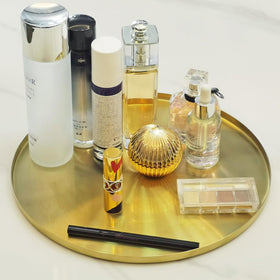 Freelove 12-inch gold tray provides versatile serving surface