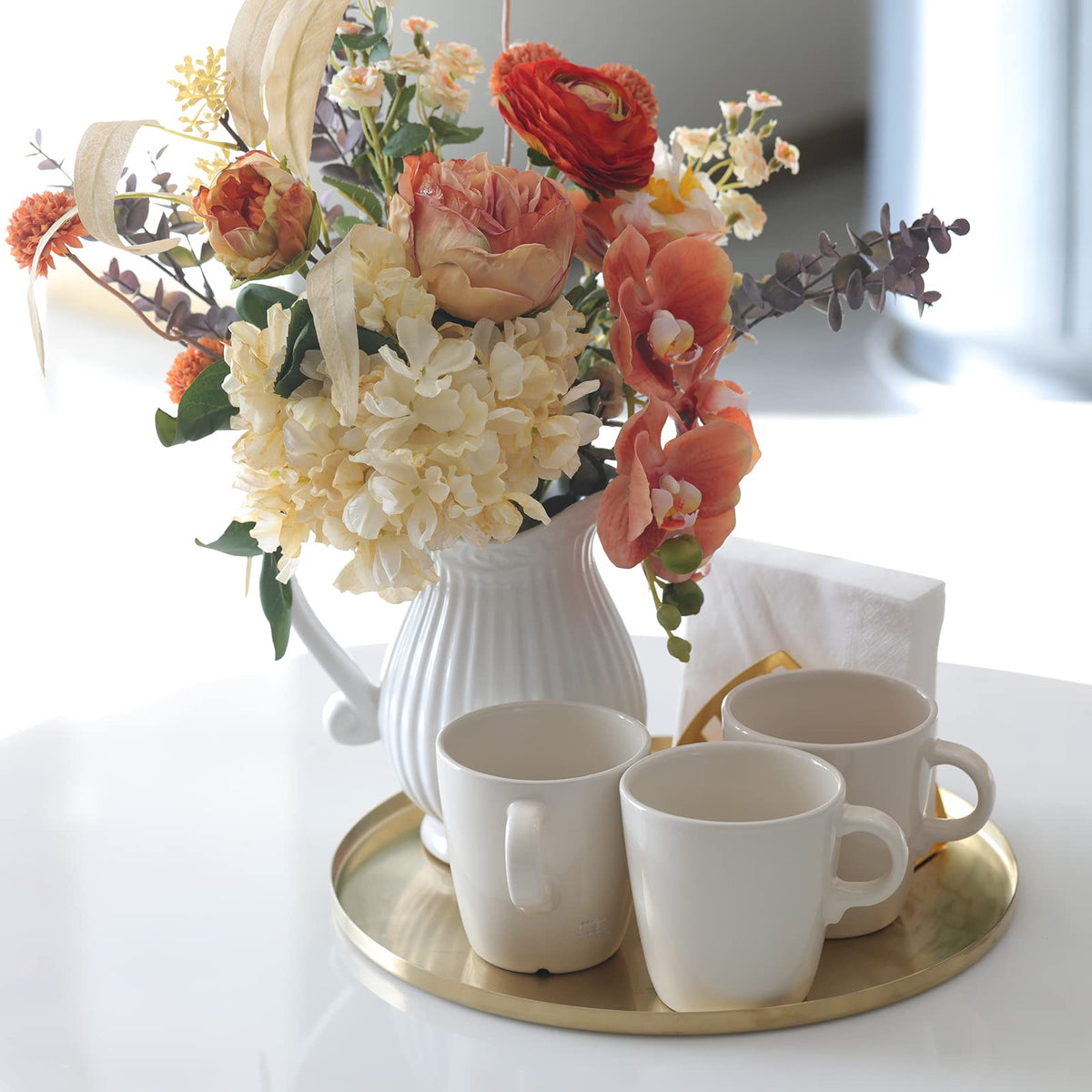 Freelove bar circle decorative plate adds elegant shelf accents
