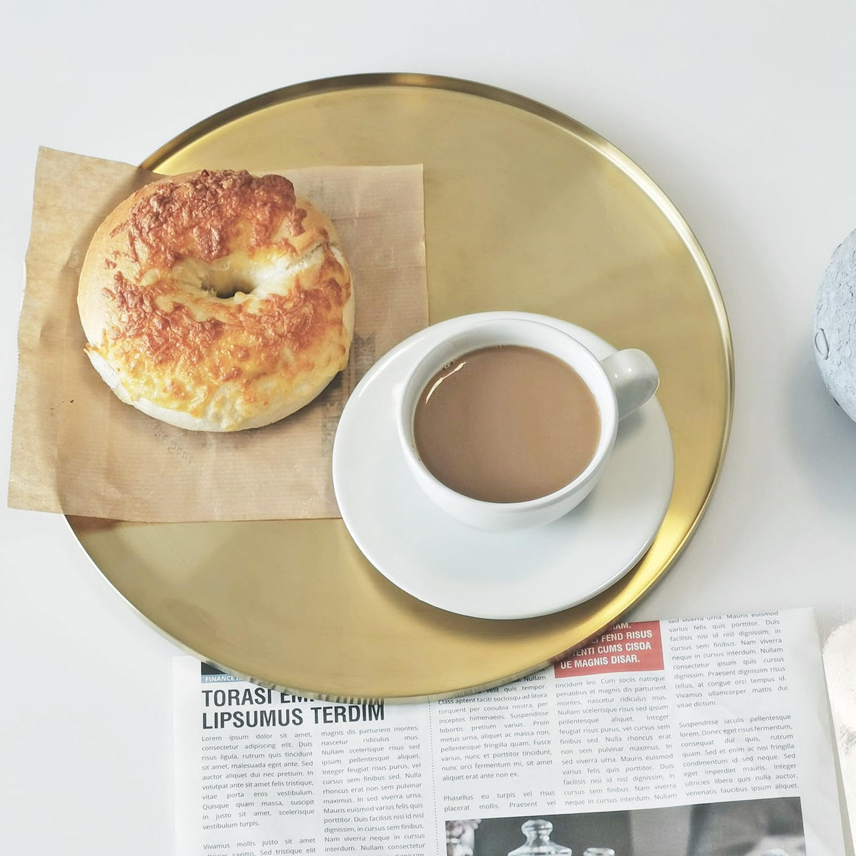Freelove coffee table metal decor dishes serve snacks in style