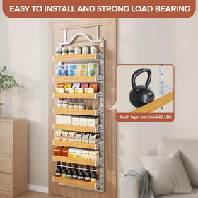 Freexployer wooden adjustable baskets adapt to item heights.